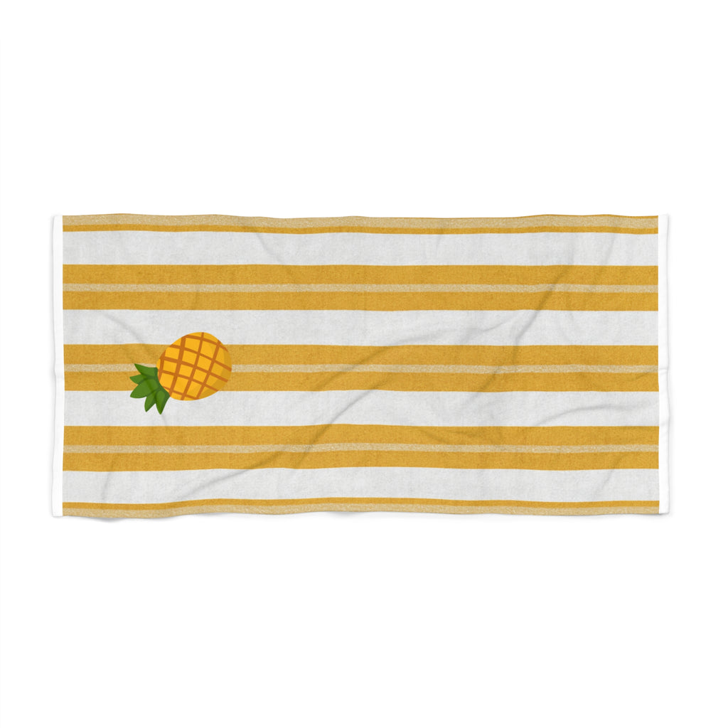 Soleil Ananas | Yellow White Striped Towel