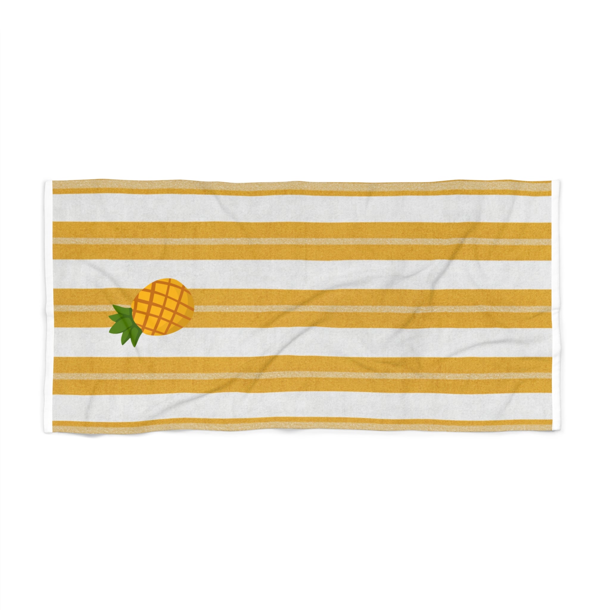 Soleil Ananas | Yellow White Striped Towel