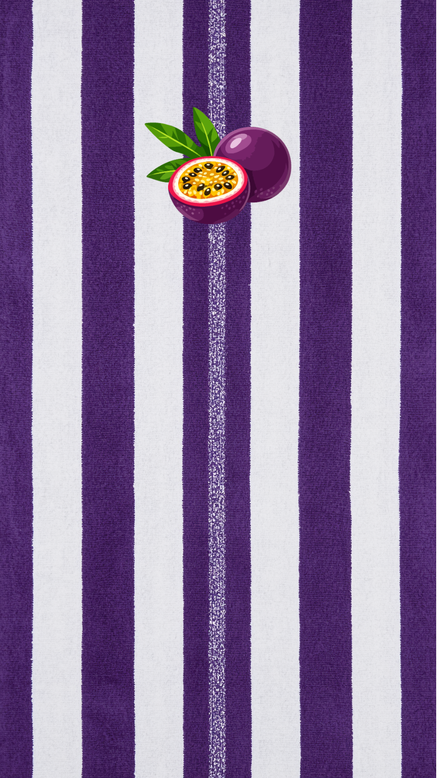 Passion sur le sable — Purple & White Tropical Pool Towel