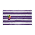 Passion sur le sable — Purple & White Tropical Pool Towel
