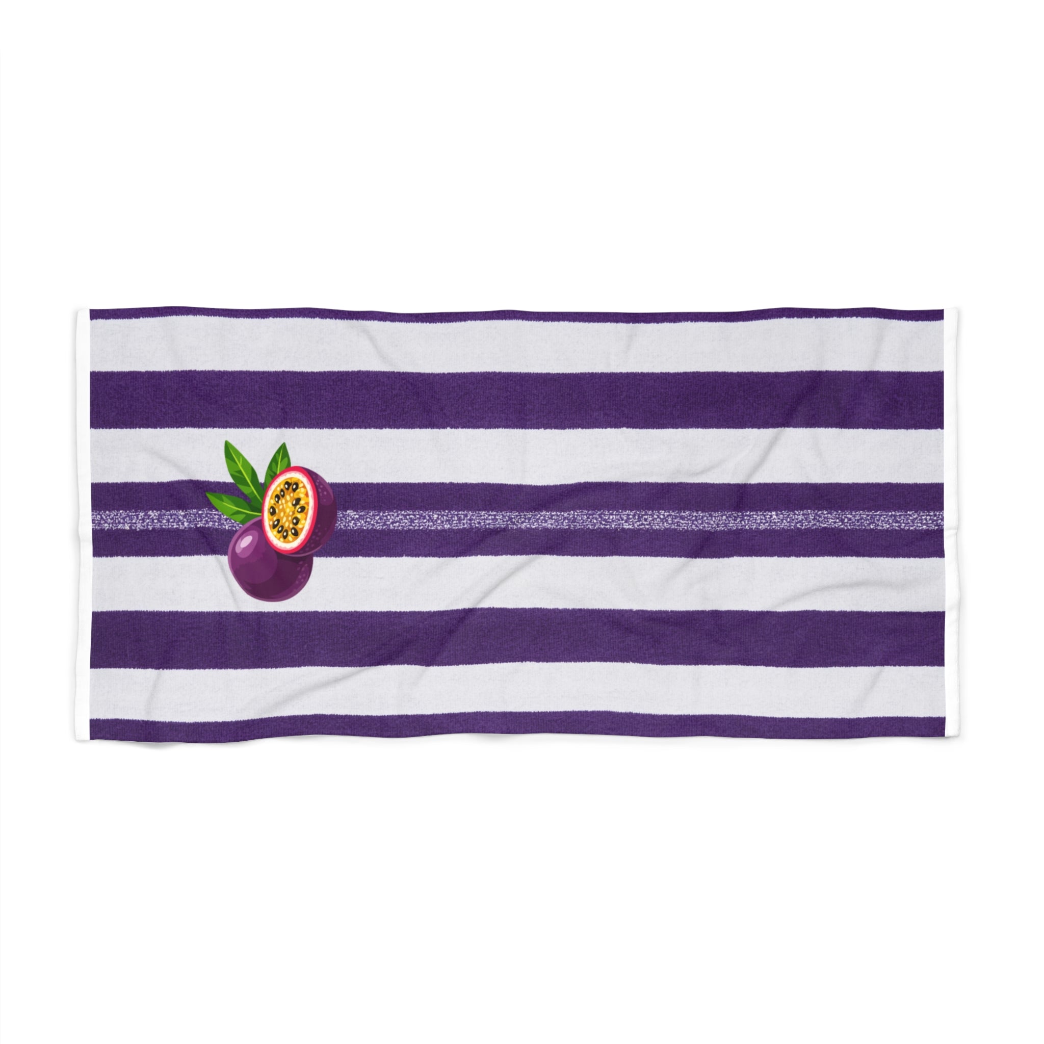 Passion sur le sable — Purple & White Tropical Pool Towel