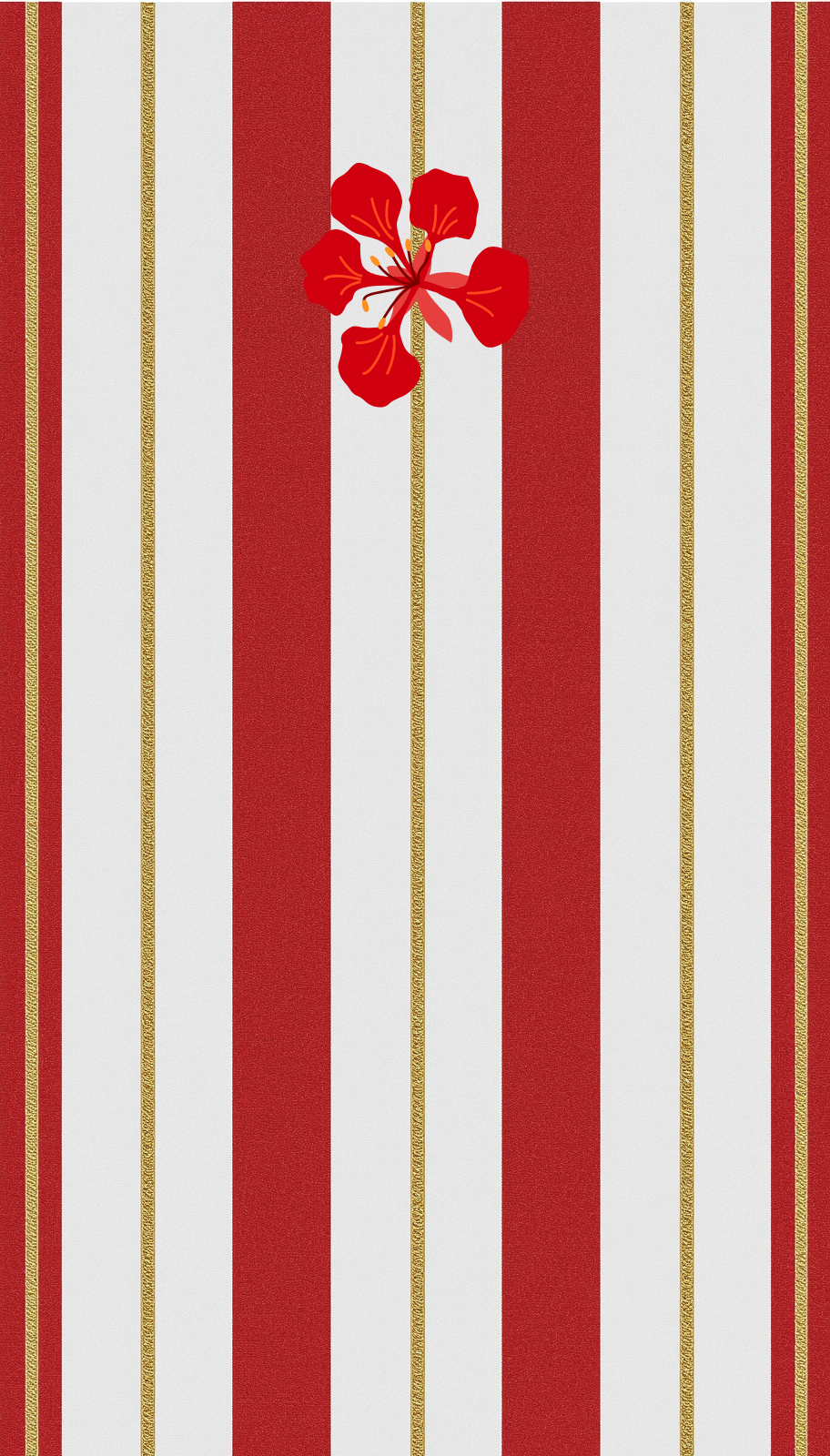 Tentation en vacances -- Red Stripe flower Beach Towel